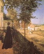 Camille Pissarro The road from versailles at Louveciennes Sweden oil painting artist